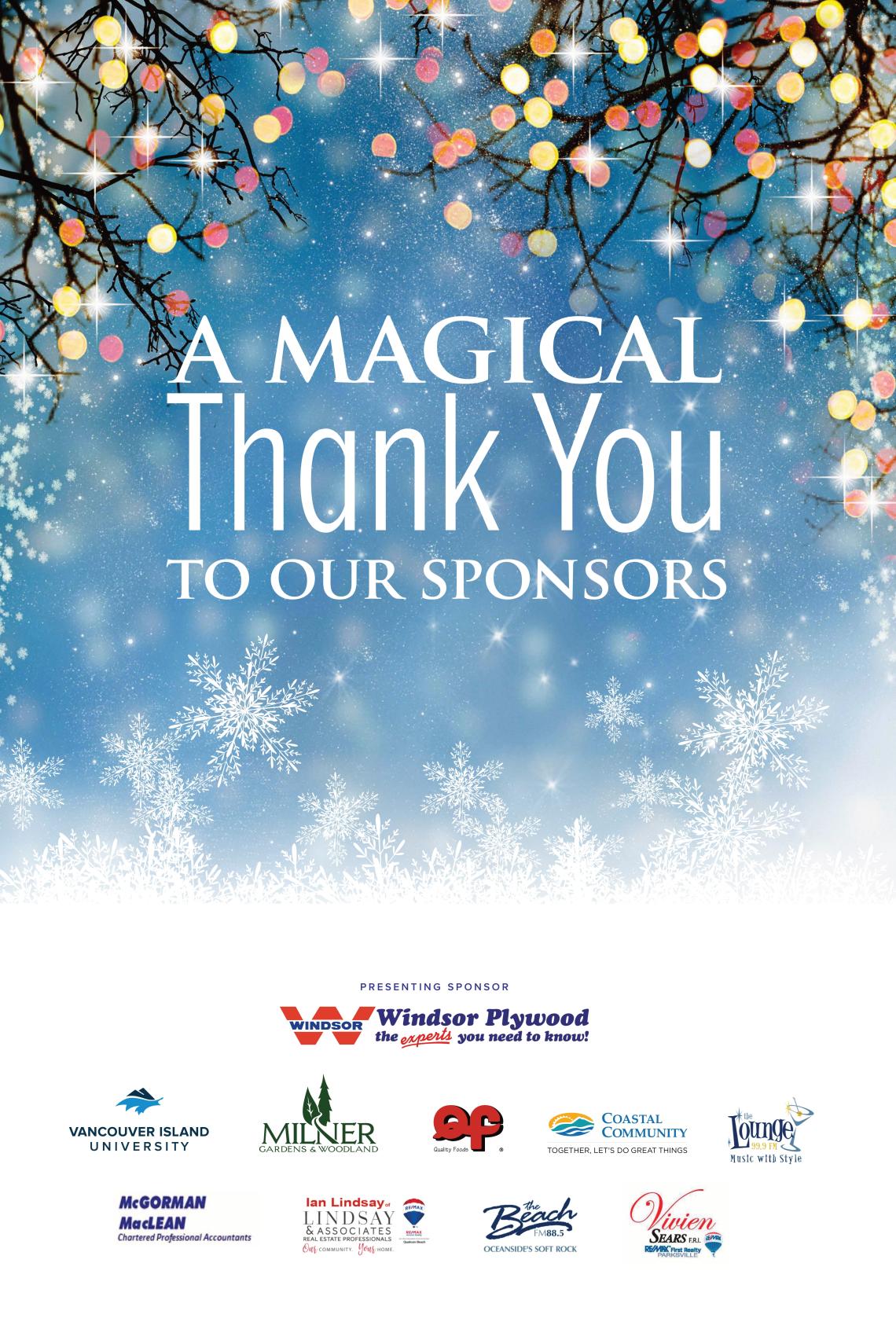 A Magical Thank You to our Sponsors poster