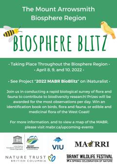 Biosphere Blitz 2022 poster