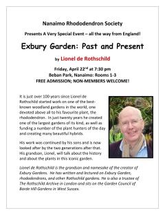 NRS Lionel de Rothschild of Exbury Garden poster